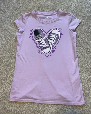 Light Purple Converse Graphic Tee thumbnail 1
