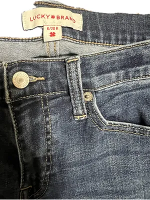 Lucky Brand Women's‎ Medium Blue Skinny Jeans thumbnail 3
