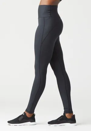 GLYDER • Jubilant Leggings black ribbed texture high rise workout athletic thumbnail 6
