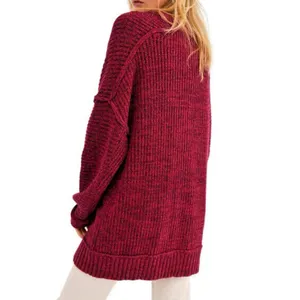 Free People High Hopes Cardigan Sweater Plum Blossom Combo Size Small thumbnail 3