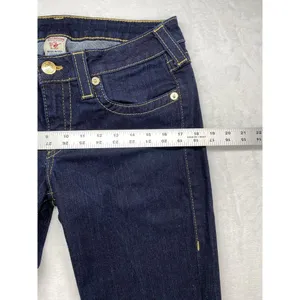 True‎ Religion Women's Billy Low Rise Straight Dark Jeans Size 32x34 thumbnail 4