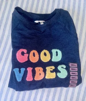 Good Vibes Sweatshirt Blue thumbnail 1