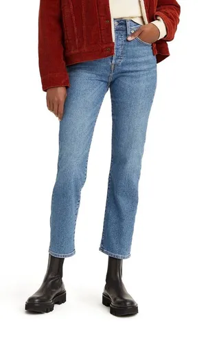 Levi’s Premium Wedgie Droit Straight Jeans women's Size 27 Light Wash thumbnail 1