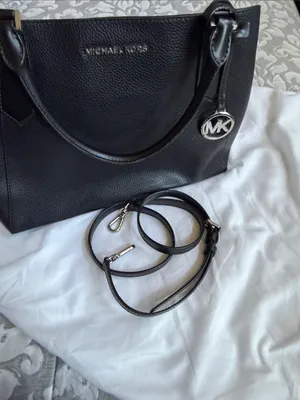 Michael Kors Black Pebbled Leather Tote thumbnail 4