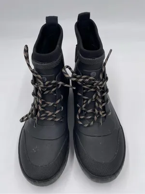 Sperry Torrent Lace Up Rain Boots Size 6.5 Black Waterproof Rubber Gorpcore thumbnail 3