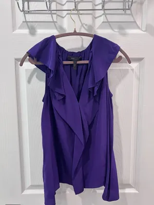 BCBG Max Azria Drea‎ Silk Blouse Size Small thumbnail 4