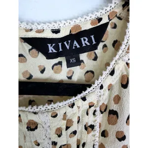 KIVARI Valentina Babydoll Mini Dress in Leopard Size XS thumbnail 3