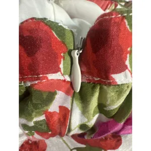 Abercrombie & Fitch Floral XS Tiered Maxi Skirt Women White Pink Red Ruffle thumbnail 7