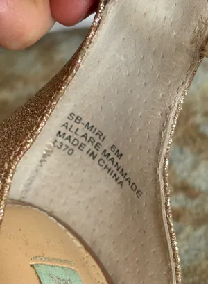 Betsey Johnson Champagne Gold Heels thumbnail 6