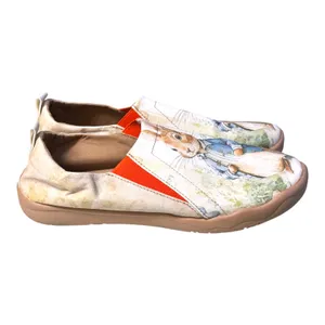 Tattoo Horse Cotton Canvas Peter Rabbit Slip-On Sneakers Sz 10 42 Art to Wear thumbnail 3
