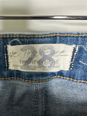 We The Free People Cross My Heart Slim Straight High Rise Jeans Size 28 thumbnail 8