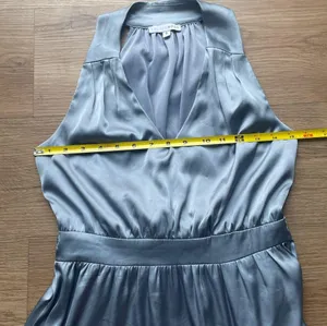 Baltic Born Silvery Blue A-Line Silky Dress thumbnail 10