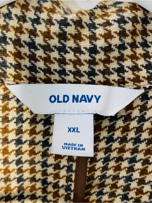 OLD NAVY Houndstooth Longline Blazer thumbnail 6