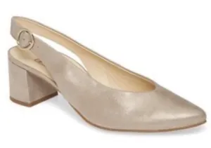 Paul Green Toluca Slingback Pump in Cashmere Metallic Suede‎ Size 3.5 US 6 thumbnail 1