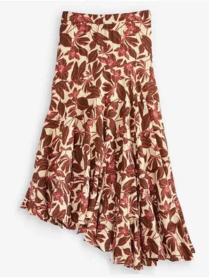 INC International Asymmetrical Tiered Skirt Size Small thumbnail 4