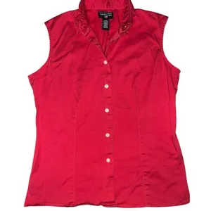Polo by Ralph Lauren Red Sleeveless Button-Down Shirt thumbnail 1