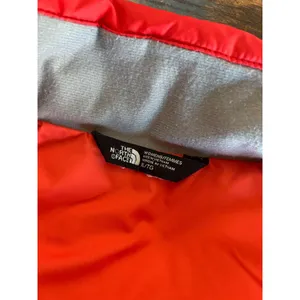 The North Face Coral Red Puffer Zip Up Jacket thumbnail 5