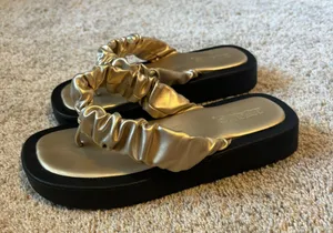 Target Gold Flip Flops thumbnail 1