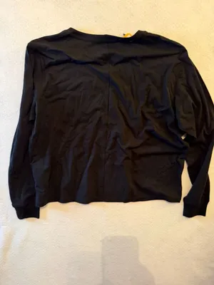 Carhartt Women's Loose Fit Lightweight Long-Sleeve Pocket T-Shirt Black Sz L thumbnail 3