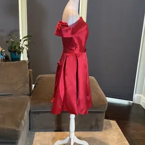 Women’s Off the Shoulder Short Red Prom Party Homecoming Dress CorsetBack Size 6 thumbnail 3