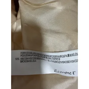 Zara Double Breasted Ruffle‎ Bottom Pea Coat Women's Size XS thumbnail 11