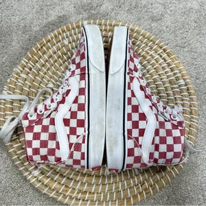 Vans Women’s Filmore High-Top Checkerboard Red Lace Up Sneakers Size 6 thumbnail 8