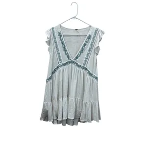 Free People Falling Water White Tunic Top size S thumbnail 3