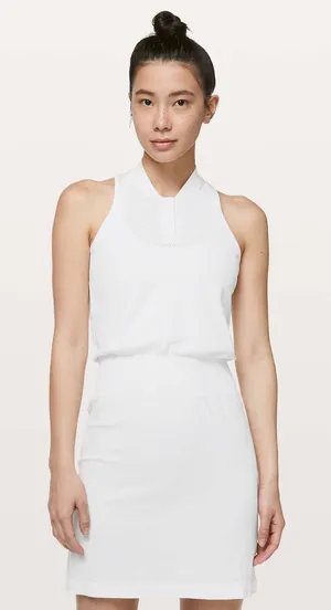 Lululemon In Your Court Athletic Dress White Activewear Size 6 thumbnail 1