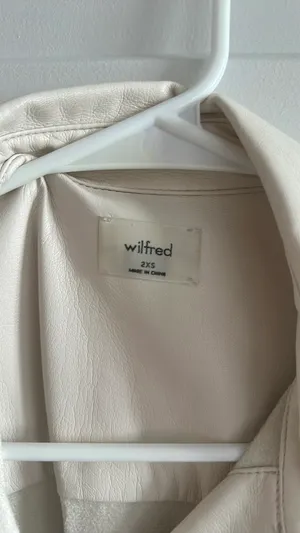 Wilfred Cream Pleather Tie Dress thumbnail 2