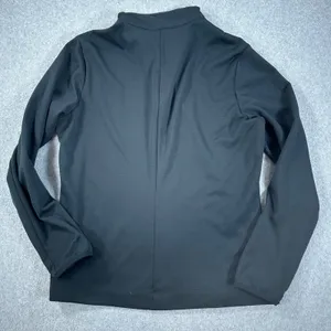 Nike Golf Dri-Fit Quarter Zip Pullover Women's Large Black Long Sleeve Mock Neck thumbnail 8