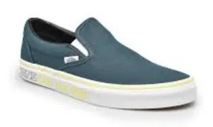 Vans Classic Slip-On‎ Sneakers Women's 5.5 Blue/Teal Skate Casual Shoes thumbnail 1