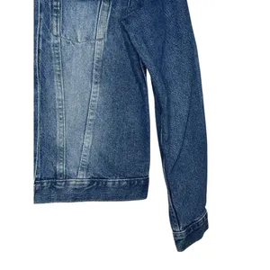 Anne Klein Women's Jacket Trucker Denim‎ Jeans Pocket Flap Button Up Blue Small thumbnail 2