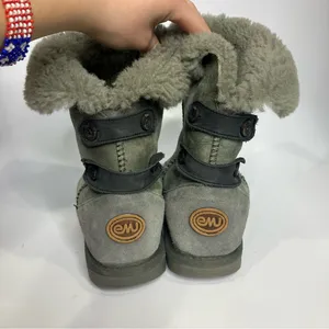 Emu Alba shearling style boots‎ winter suede leather women’s size 6 gray thumbnail 11