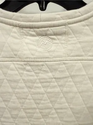 Magellan Outdoors Quilted Crewneck Pullover - Cream thumbnail 6