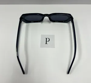 90s retro black sunglasses / small 90s style black sunglasses thumbnail 4