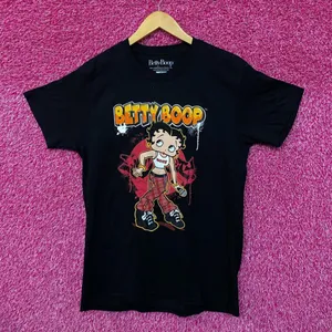 Betty Boop No Doubt Inspired Betty Graffiti Spell-Out Tee L g thumbnail 1