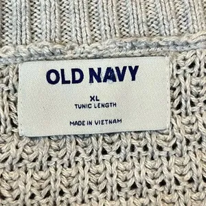 Old Navy Stitchy Pink Stripe Sweater Tunic XL thumbnail 7