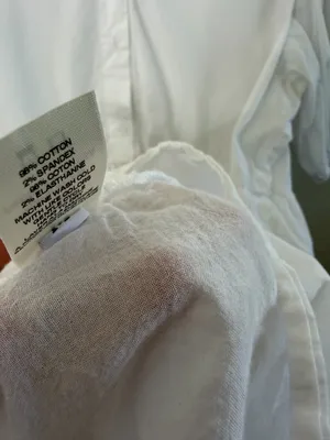 Anthropologie‎ Amadi Cordelia Tiered Midi Shirtdress White Poplin Womens Size M thumbnail 8