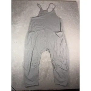 FP Movement Free People Hot Shot Jumpsuit Women's M Gray Harem Romper thumbnail 2