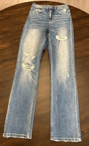 Vervet High Rise Straight Medium Wash Distressed Jeans Women’s Size 24 thumbnail 1