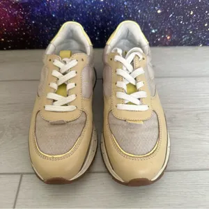 Madewell‎ Kickoff Trainers White Gray Suede Canvas Sneakers Women’s Sz 5 MWL thumbnail 2