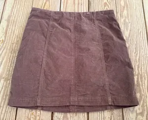 Free People Corduroy Mini Skirt size 12 thumbnail 1
