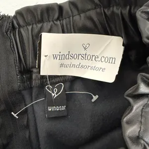 New Windsor Black Faux Leather Paperbag‎ Waist Shorts with Belt Womens XS thumbnail 6