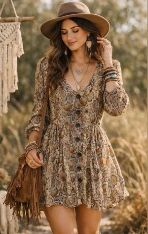 Zara snake print dress size medium has pockets NWT thumbnail 1