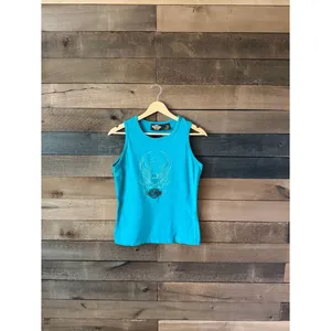 Vintage Harley Davidson Eagle Tank Top Turquoise Y2K Biker Tank thumbnail 2
