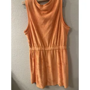 Beyond Yoga OUT OF TOWN Dress Terry Sleeveless Mini WOMEN M ORANGE DREAM‎ thumbnail 2