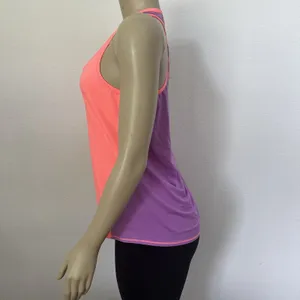Athleta Neon Colorblock Racerback Tank Top Sz Medium Gym Yoga Athleisure Pilates thumbnail 5