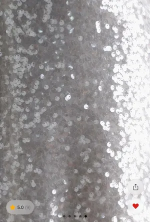 Meshki Sofia Long Sleeve Sequin Maxi Dress - White thumbnail 6