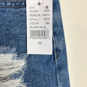 Pacsun Women's High Rise Festival Distressed Denim Shorts Island Blue 29 thumbnail 5