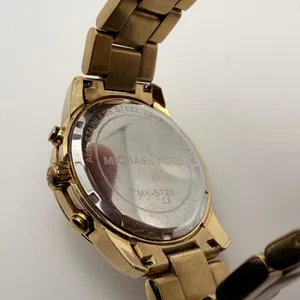 Michael Kors Gold-Tone Chronograph Day Date Watch MK-5726 Working New Battery thumbnail 5